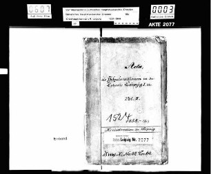 Schulrevision in der Ephorie Leipzig I