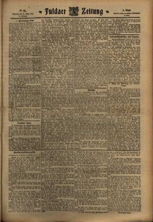 Zweite Ausgabe vom Dienstag, den 22. März 1910.