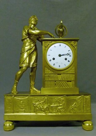 Französische Pendule mit einer allegorischen Darstellung der Astronomie