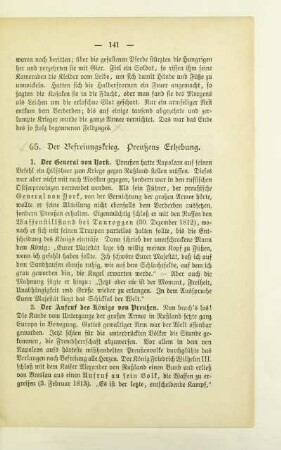 65. Der Befreiungskrieg. Preußens Erhebung