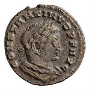Münze, Follis, Aes 2, 313 - 314 n. Chr.