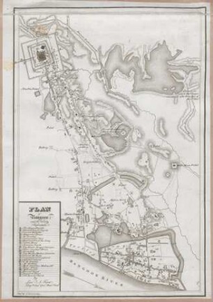 Plan of Rangoon and the vicinity reference