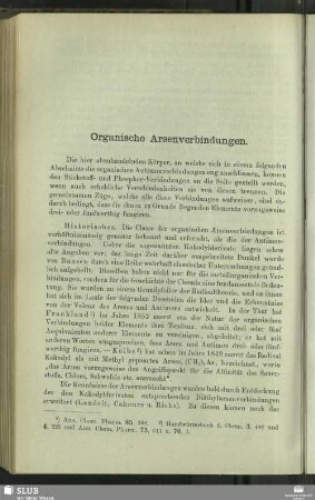 Organische Arsenverbindungen