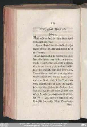 Vierzigstes Gespräch.