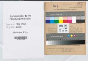 Entnazifizierung Fritz Ruhnau, geb. 19.08.1889 (Telegrafeninspektor)