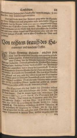 Von rechtem brauch des Sacraments/ und von dem Opffer.