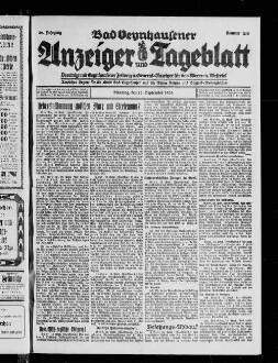 Bad Oeynhausener Anzeiger und Tageblatt. 1912-1934