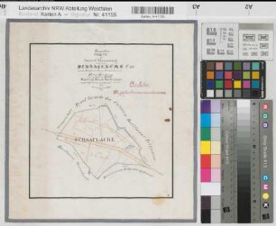 Sendenhorst (Sendenhorst), Teilung der Schaaflacke, Brouillonkarte