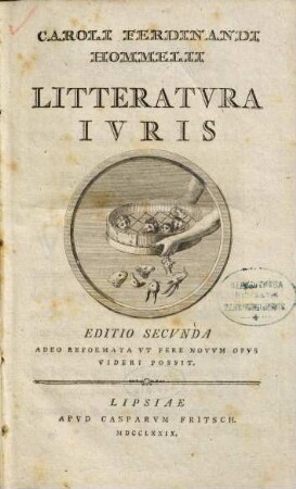 Car. Ferd. Hommelii literatura iuris