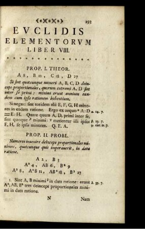 Elementorum Euclidis Liber VIII.
