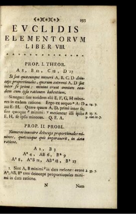 Elementorum Euclidis Liber VIII.