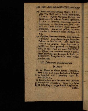458-460, II. Librorum theologicorum.