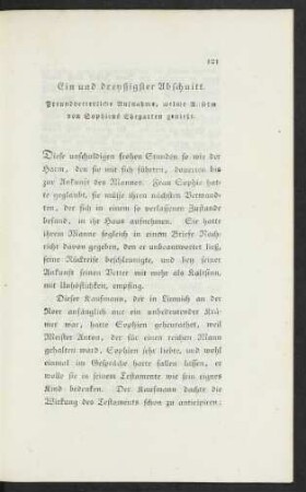 Ein und dreyßigster Abschnitt. Freundvetterliche Aufnahme, welche Anselm von Sophiens Ehegatten genießt