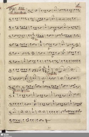 1190. Aria: Quando saprà la Spagna / Anfossi, P.