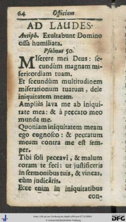 Ad Laudes.