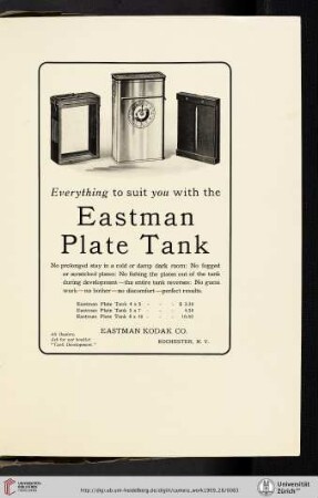 Eastman Kodak Co. [Eastman Plate Tank]