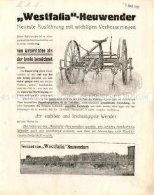 Heuwender "Westfalia"