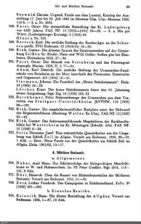 3. Mittlere Steinzeit