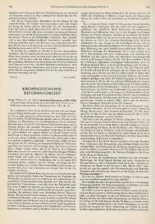 591-593 [Rezension] Anabaptist beginnings