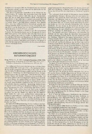 591-593 [Rezension] Anabaptist beginnings