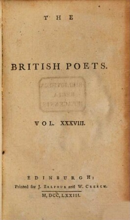 The Poetical Works Of James Thomson. 1