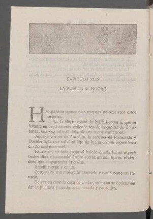 Capítulo XLIX - La vuelta al hogar