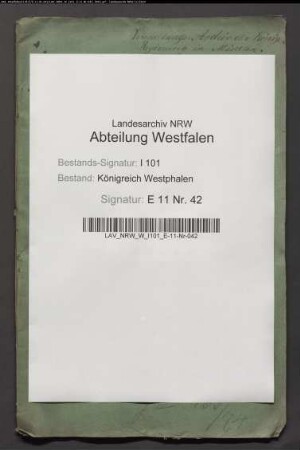 Ermittlung des Vermögens des Domkapitels Paderborn, bes. der Sakraments- und Rosenkranzbruderschaft
