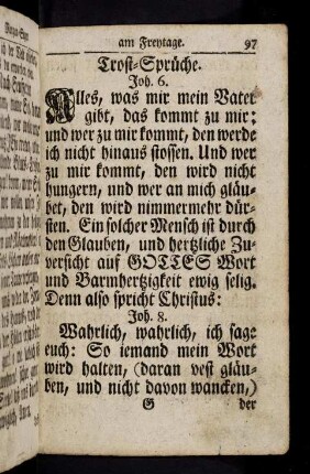 97-109, Trost-Sprüche
