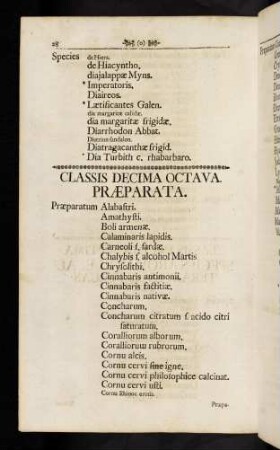 28-38, Classis Decima Octava - Classis Vigesima Tertia