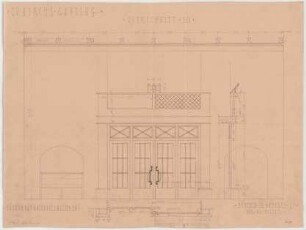 Fischer, Theodor; Gauting / Starnberg (Bayern); Ev. Christuskirche - Querschnitt, Schnitte