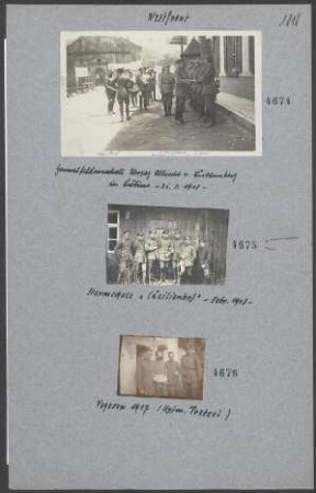 Generalfeldmarschall Herzog Albrecht v. Würtemberg in Lubine