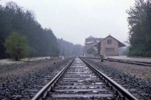 Schafhausen Güterschuppen Gleisanlagen Ladegleis Handweiche