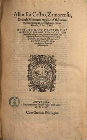 Adversus omnes haereses : libri XIIII.