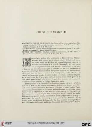 5. Pér. 7.1923: Chronique musicale