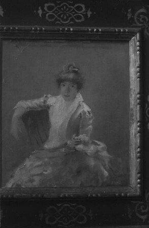 Eröffnung der Dauerausstellung in der Alten Nationalgalerie : Gemälde "Sabine Lepsius als Braut" von Reinhold Lepsius