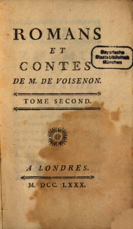 Romans Et Contes De M. De Voisenon. 2
