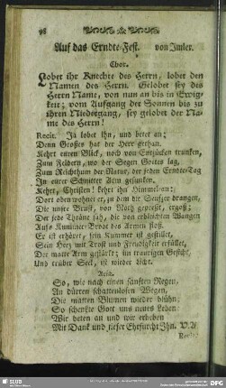 Auf das Erndte-Fest