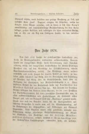 Das Jahr 1876. - 1880.