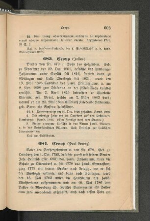 683. Cropp (Julius).