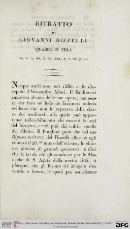 Ritratto di Giovanni Bizzelli