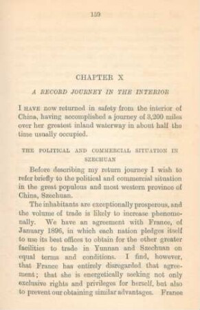 Chapter X. A record journey in the interior