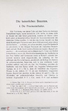 Die kaiserlichen Beamten