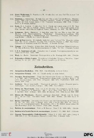 Zeitschriften (Nr. 1750-1775)