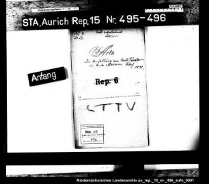 Die Anstellung von ehrenamtlichen Amts-Taxatoren bei dem Amt Berum