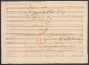 Quartette. Auszüge; vl (2), vla, b; G-Dur
