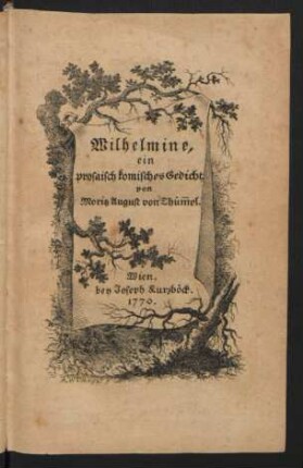Wilhelmine : ein prosaisch komisches Gedicht