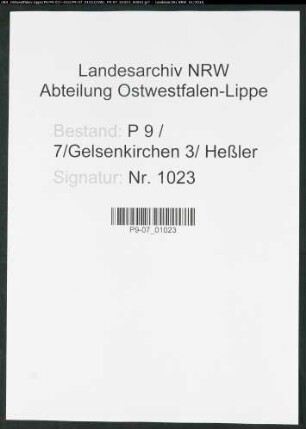 Sterberegister Standesamt Gelsenkirchen 3 Heßler