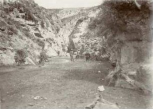 Quebrada de Chalang bei Punin. Fundstätte pleistozäner Fossilien