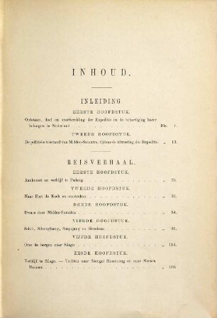Midden-Sumatra : reizen en onderzoekingen der Sumatra-expeditie, uitgerust door het Aardrijkskundig Genootschap, 1877 - 1879, 1. Deel. Reisverhaal