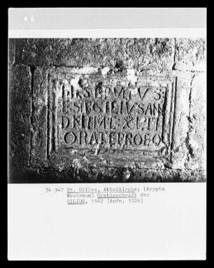 Grabinschrift des Gilius